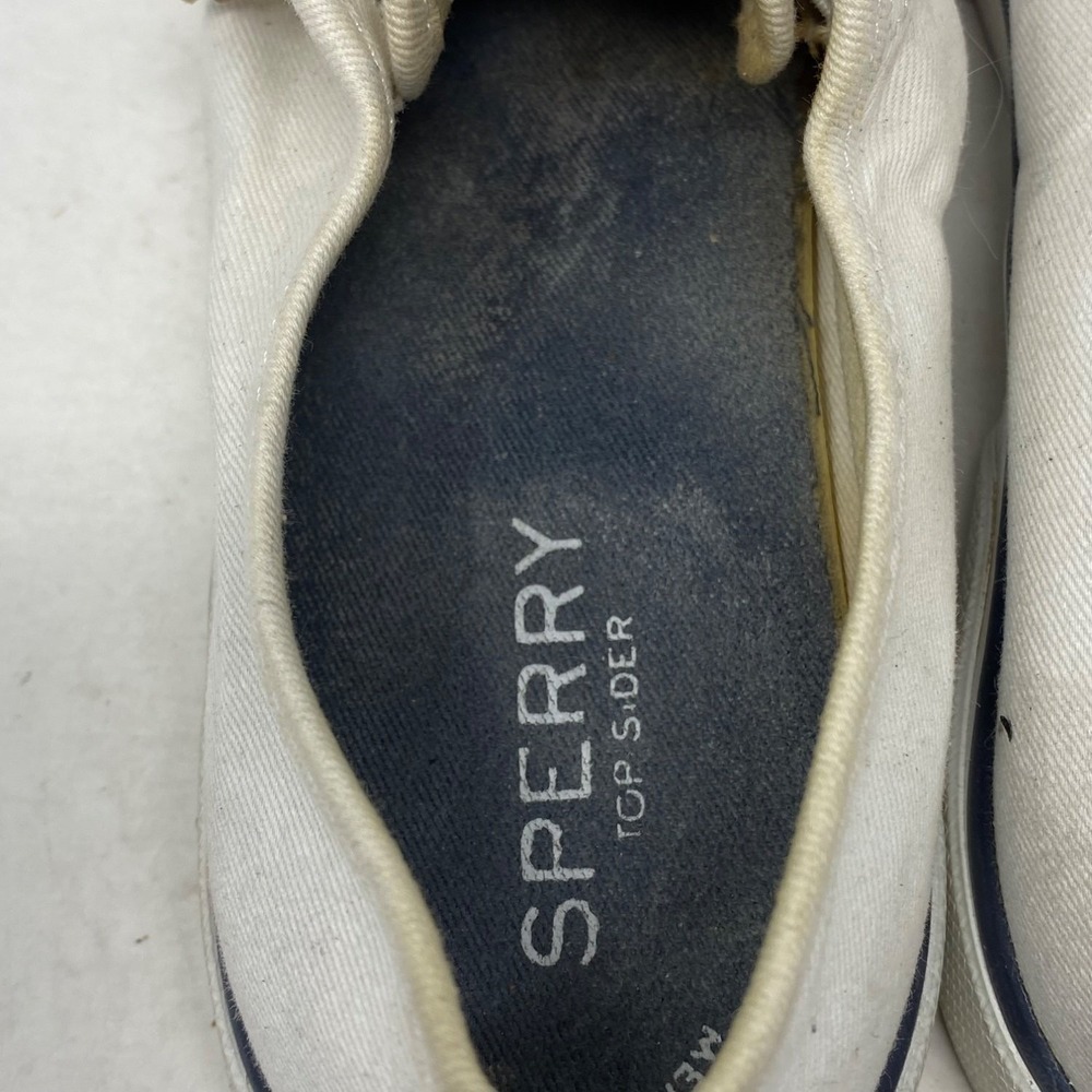 Sperry Crest Vibe Womens 5.5 White Canvas Sneakers STS95128 Memory Foam - Picture 13 of 15